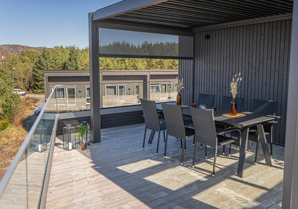 Les avantages d'une pergola bioclimatique adossée au mur