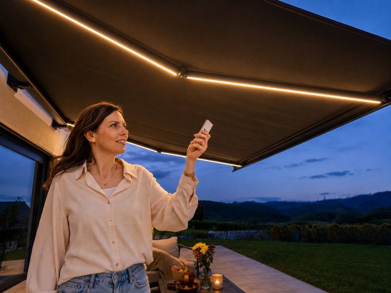 Éclairage LED intégré pour profiter des soirées en plein air